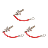 3PCS 25A ZX25 12 Diesel Generator Diode Small Portable Rectifier Diode Replacement Accessories Parts Positive Red Line - Close-Up Angle
