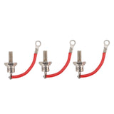3PCS 25A ZX25 12 Diesel Generator Diode Small Portable Rectifier Diode Replacement Accessories Parts Positive Red Line - Extra Image