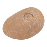 Pet Memorial Garden Stone DIY Lettering Simulation Pebbles Pet Grave Marker for Dogs Cats Small Flower Stone Sand Yellow - Side View