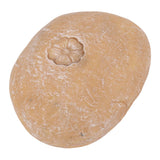 Pet Memorial Garden Stone DIY Lettering Simulation Pebbles Pet Grave Marker for Dogs Cats Small Flower Stone Sand Yellow - Top-Down View
