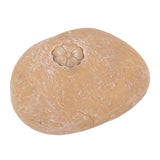 Pet Memorial Garden Stone DIY Lettering Simulation Pebbles Pet Grave Marker for Dogs Cats Small Flower Stone Sand Yellow