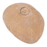 Pet Memorial Garden Stone DIY Lettering Simulation Pebbles Pet Grave Marker for Dogs Cats Small Flower Stone Sand Yellow - Rear View