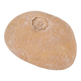 Pet Memorial Garden Stone DIY Lettering Simulation Pebbles Pet Grave Marker for Dogs Cats Small Flower Stone Sand Yellow - Close-Up Angle
