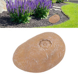 Pet Memorial Garden Stone DIY Lettering Simulation Pebbles Pet Grave Marker for Dogs Cats Small Flower Stone Sand Yellow - Extra Image