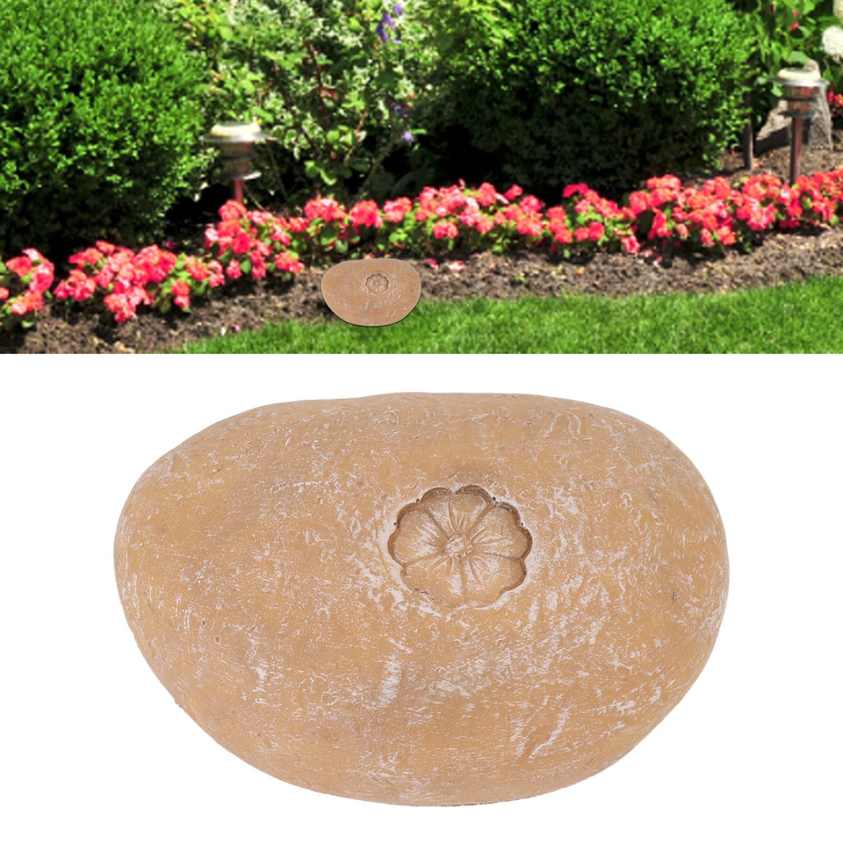 Pet Memorial Garden Stone DIY Lettering Simulation Pebbles Pet Grave Marker for Dogs Cats Small Flower Stone Sand Yellow