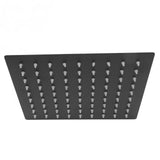 Stainless Steel Rainfall Shower Head Bathroom Square Top Ceiling Mount Showerhead G1/2in Thread