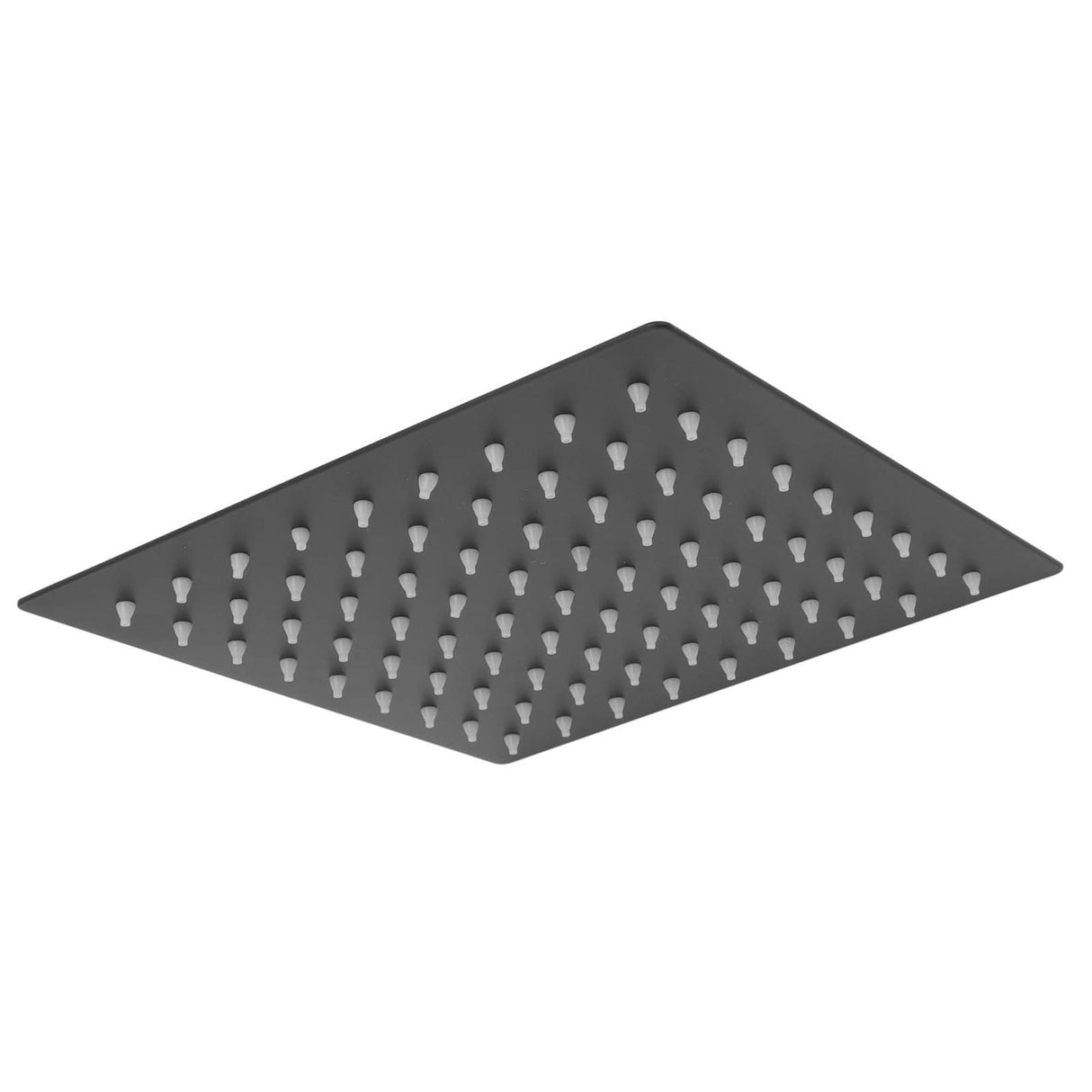 Stainless Steel Rainfall Shower Head Bathroom Square Top Ceiling Mount Showerhead G1/2in Thread