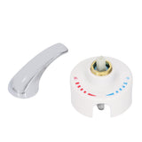 G1/2 Thread Thermostatic Mixing Valve Electric Water Heater Hot and Cold Water Mixing Valve for Home Hotel - Top-Down View
