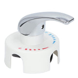 G1/2 Thread Thermostatic Mixing Valve Electric Water Heater Hot and Cold Water Mixing Valve for Home Hotel - Rear View