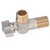 G1/2 Thread Brass Triangle Valve Large Flow Cold Hot Water Angle Stop Valve for Kitchen Bathroom Blue