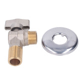 G1/2 Thread Brass Triangle Valve Large Flow Cold Hot Water Angle Stop Valve for Kitchen Bathroom Blue