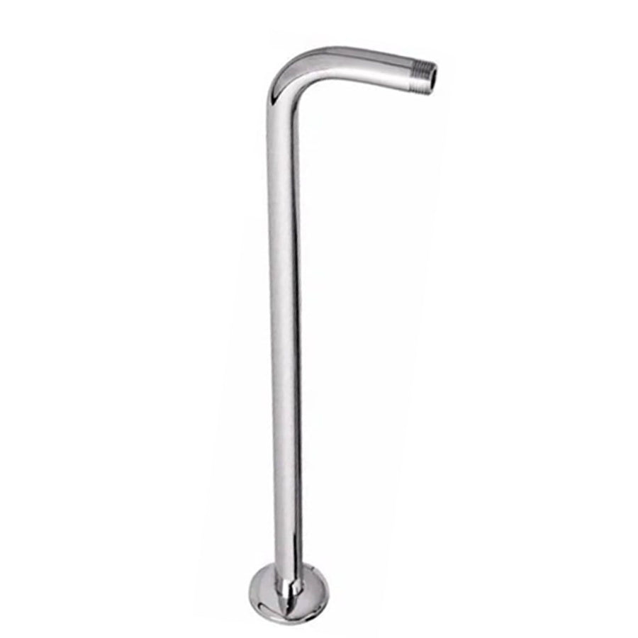 Shower Arm Pipe 50m Total Length 20mm Diameter Round Stainless Steel Chrome Plated Rust Resistance Shower Head Arm