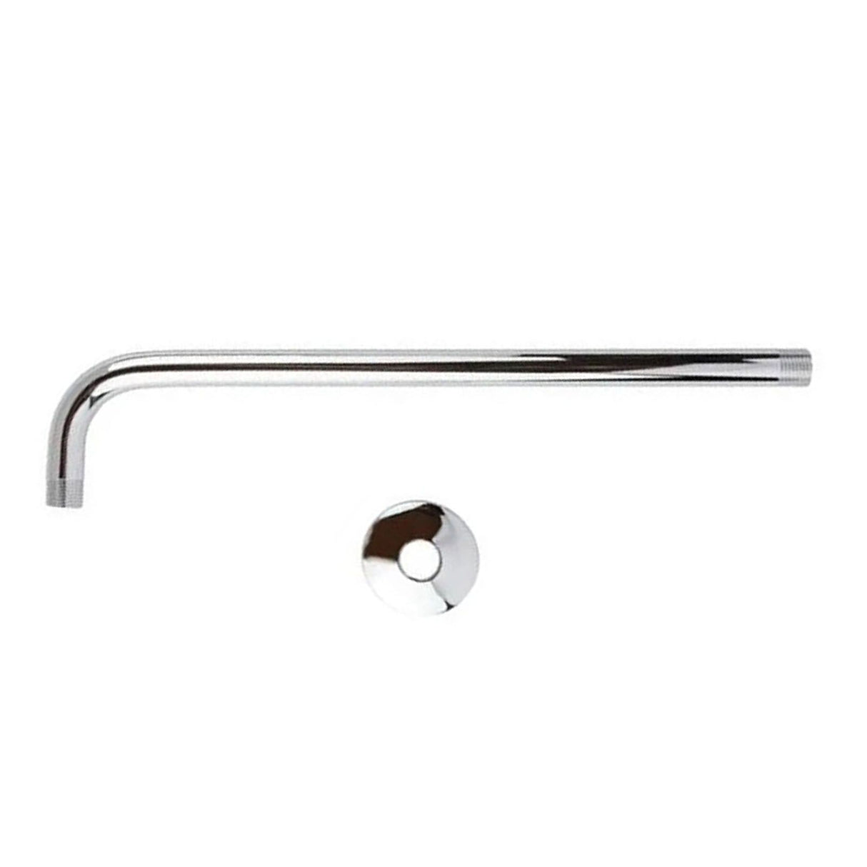 Shower Arm Pipe 50m Total Length 20mm Diameter Round Stainless Steel Chrome Plated Rust Resistance Shower Head Arm