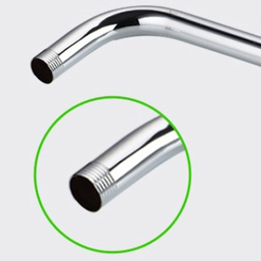 Shower Arm Pipe 50m Total Length 20mm Diameter Round Stainless Steel Chrome Plated Rust Resistance Shower Head Arm