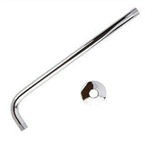 Shower Arm Pipe 50m Total Length 20mm Diameter Round Stainless Steel Chrome Plated Rust Resistance Shower Head Arm