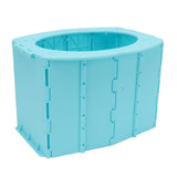 Kids Portable Toilet Portable Foldable Easy Cleaning ABS Potty Training Toilet for Outdoor Emergency Camping - Rear View