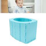 Kids Portable Toilet Portable Foldable Easy Cleaning ABS Potty Training Toilet for Outdoor Emergency Camping