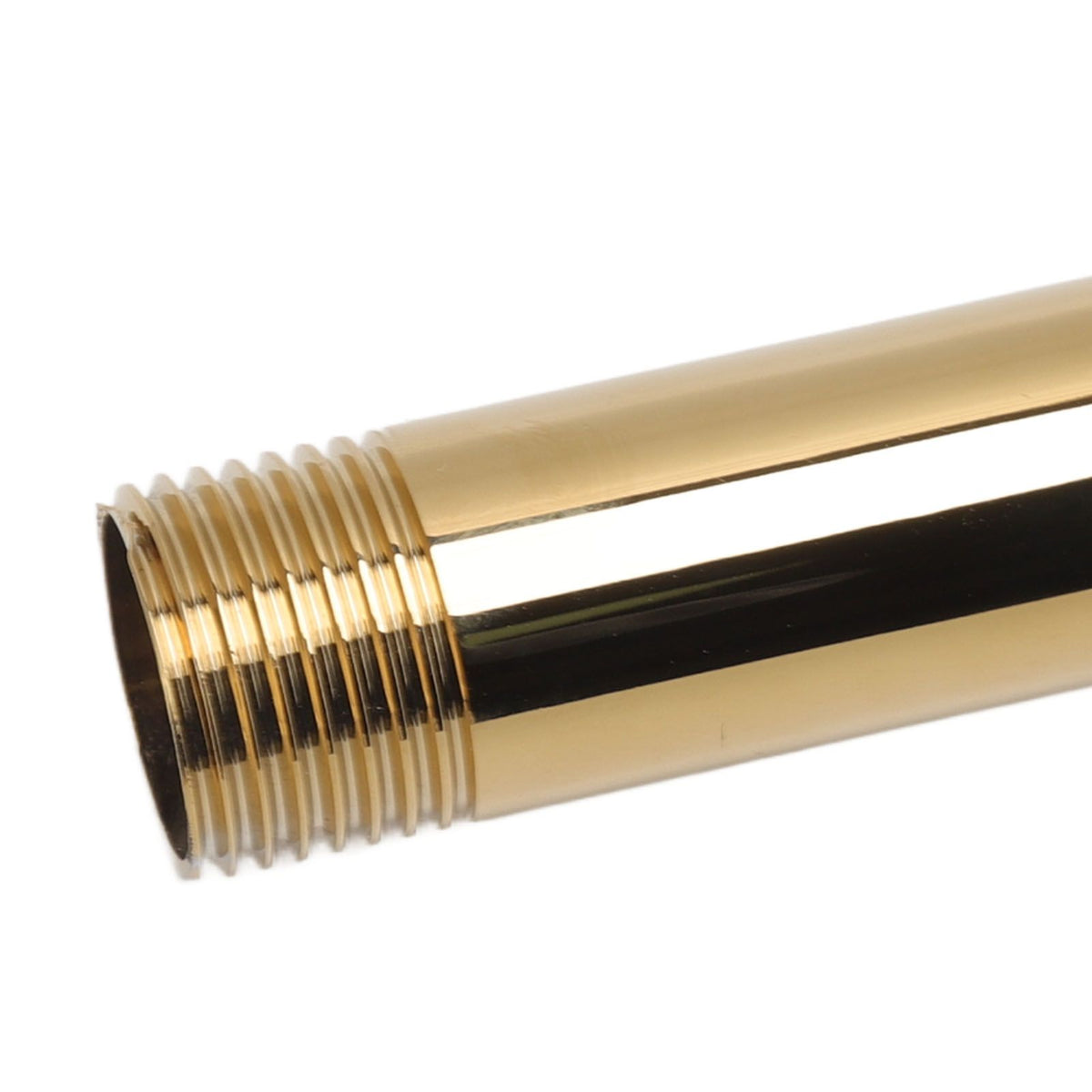 Shower Extension Arm Stainless Steel High Rise Shower Arm with Flange Wall Mounted Shower Head Riser Pipe Gold
