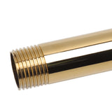Shower Extension Arm Stainless Steel High Rise Shower Arm with Flange Wall Mounted Shower Head Riser Pipe Gold