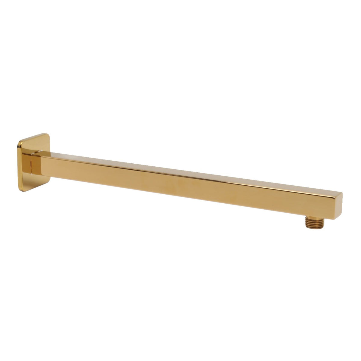 Wall Mounted Shower Arm Stainless Steel Quadrate Shower Head Extension Arm Shower Arm Pipe Gold