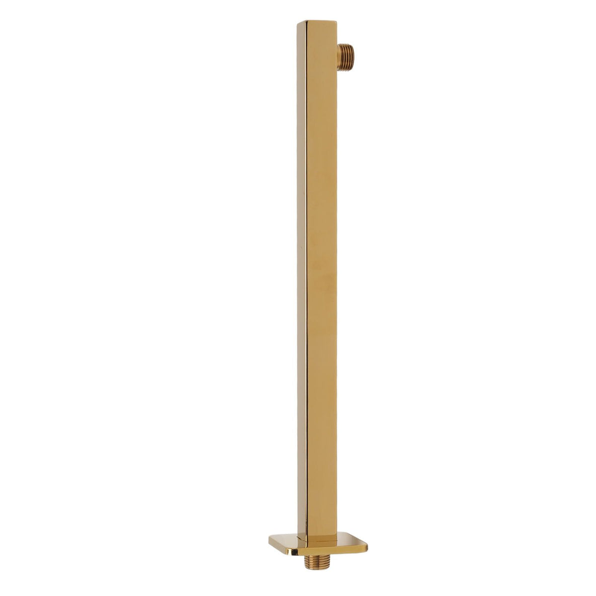 Wall Mounted Shower Arm Stainless Steel Quadrate Shower Head Extension Arm Shower Arm Pipe Gold