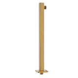 Wall Mounted Shower Arm Stainless Steel Quadrate Shower Head Extension Arm Shower Arm Pipe Gold - Low Angle