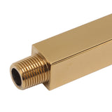 Wall Mounted Shower Arm Stainless Steel Quadrate Shower Head Extension Arm Shower Arm Pipe Gold - Extra Image