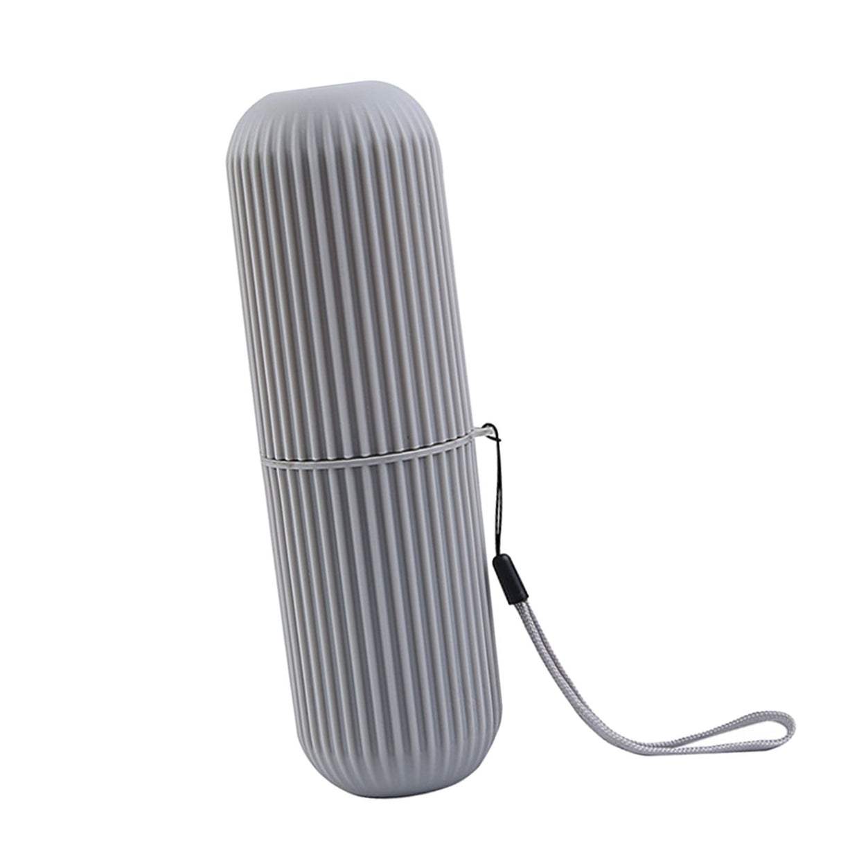 Toothbrush Cup Case Multifunctional Portable Plastic Toothbrush Toothpaste Case Box for Travel Camping Gray