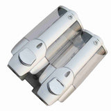 2pcs Shower Shampoo Dispenser Multipurpose Wall Mounted Soap Dispenser for Home Kitchen Bathroom 350ml - Top-Down View