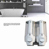2pcs Shower Shampoo Dispenser Multipurpose Wall Mounted Soap Dispenser for Home Kitchen Bathroom 350ml