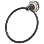Towel Ring Bathroom Wall Mounted Stand Holder Rack Antique Brass Porcelain Accessories
