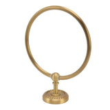 Towel Ring Antique Style Brass Stainless Steel High Hardness Durable Rustproof Hand Towel Holder for Bathroom - Low Angle