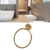 Towel Ring Antique Style Brass Stainless Steel High Hardness Durable Rustproof Hand Towel Holder for Bathroom