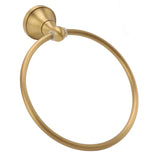 Wall Mounted Towel Ring Heavy Duty Antique Brass Towel Holder for Bathroom Accessories - Top-Down View
