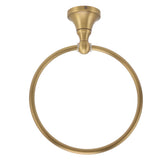Wall Mounted Towel Ring Heavy Duty Antique Brass Towel Holder for Bathroom Accessories - 45-Degree Angle
