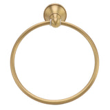 Wall Mounted Towel Ring Heavy Duty Antique Brass Towel Holder for Bathroom Accessories - Close-Up Angle
