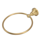Wall Mounted Towel Ring Heavy Duty Antique Brass Towel Holder for Bathroom Accessories - Low Angle