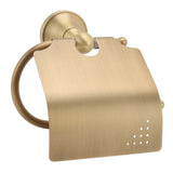 Vintage Toilet Paper Holder Stand Hanger Metal Paper Towel Holders Wall Mounted for Bathroom - Front View
