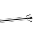 Adjustable Closet Rod Stainless Steel Punch Free Retractable Clothes Drying Rod for Bathroom Bedroom Closet 25 Tubes 55‑85cm