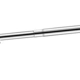 Adjustable Closet Rod Stainless Steel Punch Free Retractable Clothes Drying Rod for Bathroom Bedroom Closet 25 Tubes 55‑85cm