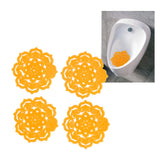 4Pcs Urinal Screen Deodorizer Anti Splash Urinal Screen Cakes for Bathroom Office School Restaurant