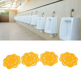 4Pcs Urinal Screen Deodorizer Anti Splash Urinal Screen Cakes for Bathroom Office School Restaurant