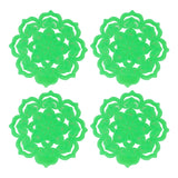 4pcs Urinal Screen Odor Proof Urinal Screen Deodorizer Urinal Splash Reducing Mats for Restaurants Office Toilet - Front View