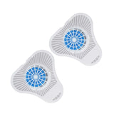2pcs Deodorant Triangular Block Prevents Clogging Spray Proof Urinal Deodorant Aroma Ball for Home Office School - 45-Degree Angle