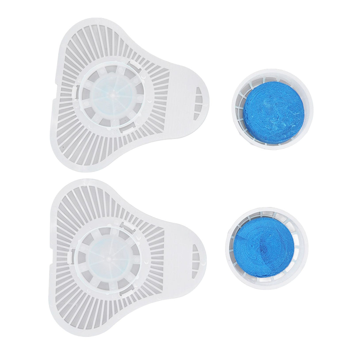 2pcs Deodorant Triangular Block Prevents Clogging Spray Proof Urinal Deodorant Aroma Ball for Home Office School