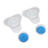 2pcs Deodorant Triangular Block Prevents Clogging Spray Proof Urinal Deodorant Aroma Ball for Home Office School