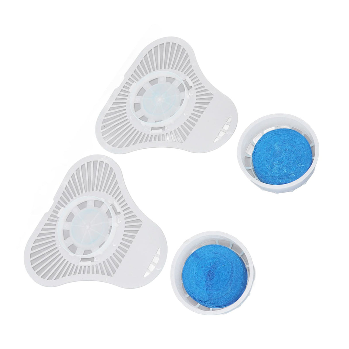 2pcs Deodorant Triangular Block Prevents Clogging Spray Proof Urinal Deodorant Aroma Ball for Home Office School