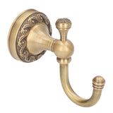 Robe Hook Copper Stainless Steel Antique Style Easy Installation Wall Mounted Coat Hook for Bathroom Bedroom - Low Angle