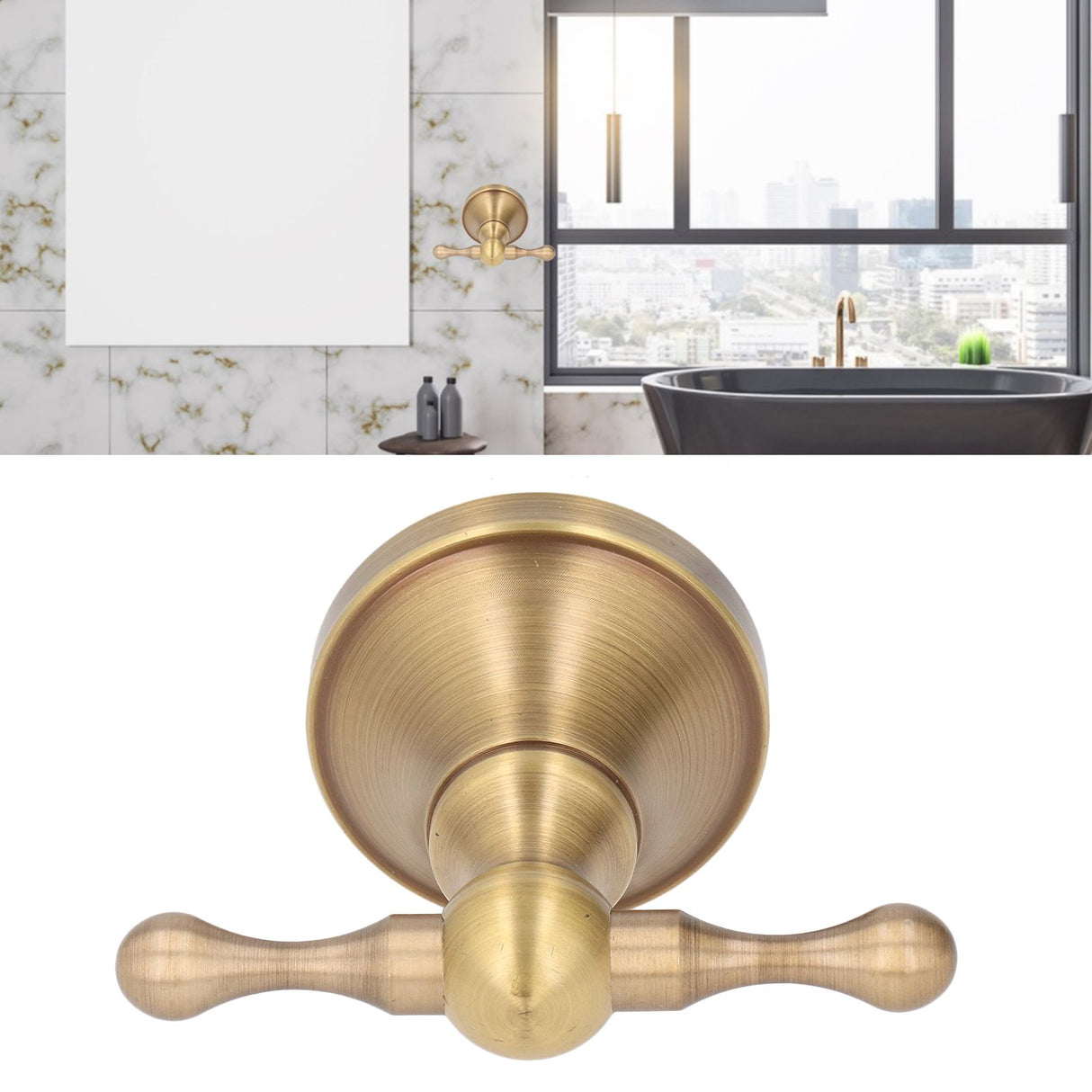 Coat Hook Antique Solid Copper Towel Robe Hooks Wall Mounted Bath Robe Hooks for Bathroom Kitchen