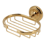 Wall Mounted Metal Soap Holder Antique Bathroom Soap Basket Dish Holder Golden Twist - 45-Degree Angle
